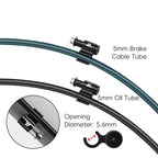 WEST BIKING 5pcs /Bag Mountain Bike Hose Guide Plate Frame Cable Conversion Mounting Bracket(Black) - British D'sire
