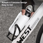 WEST BIKING 720ml Bike Water Bottle for Cycling Leak-Proof Squeeze Design Portable Sports Hydration Bottle(White) - British D'sire