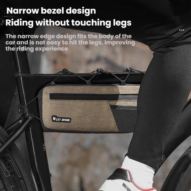 WEST BIKING Bike Crossbar Bag for Gear and Accessories(Brown) - British D'sire