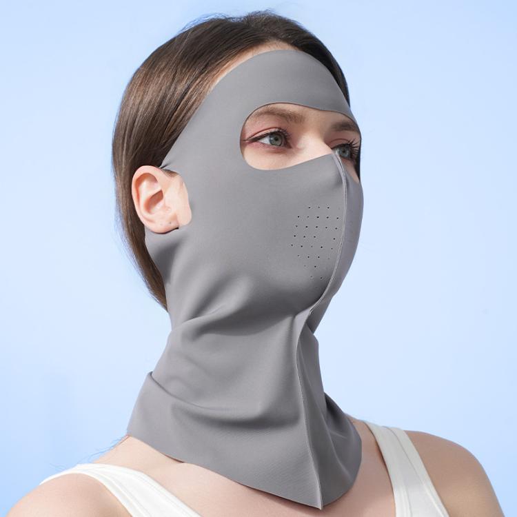 WEST BIKING Breathable Moisture-Wicking Quick-Dry Full-Face Sun Protection Mask Outdoor Cycling Sports Ice-Silk Neck Bib, Size: One Size(Black) Secondary image