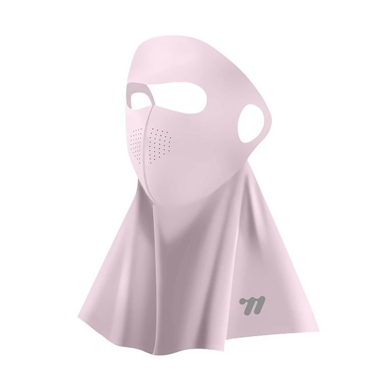 WEST BIKING Breathable Moisture-Wicking Quick-Dry Full-Face Sun Protection Mask Outdoor Cycling Sports Ice-Silk Neck Bib, Size: One Size(Pink) - British D'sire Main image