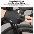 WEST BIKING Breathable Shock-absorbing Non-slip Half-finger Cycling Gloves, Size: L(White For Road Bike) - British D'sire