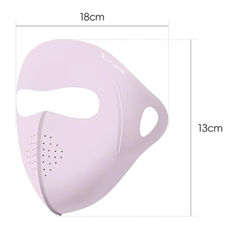 WEST BIKING Sports Cycling Face Mask Ice Silk Breathable Sun Protection Mask, Size: One Size(Gray) - British D'sire