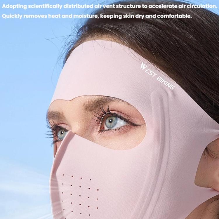 WEST BIKING Sports Cycling Face Mask Ice Silk Breathable Sun Protection Mask, Size: One Size(Gray) - British D'sire