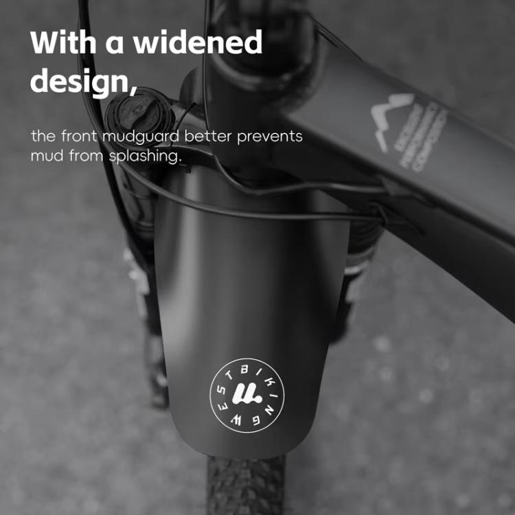 WEST BIKING YP0714043 Bicycle Front And Rear Fenders MTB Mountain Bike Fork Mudguard(Black) - British D'sire