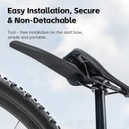 WEST BIKING YP0714043 Bicycle Front And Rear Fenders MTB Mountain Bike Fork Mudguard(Black) - British D'sire