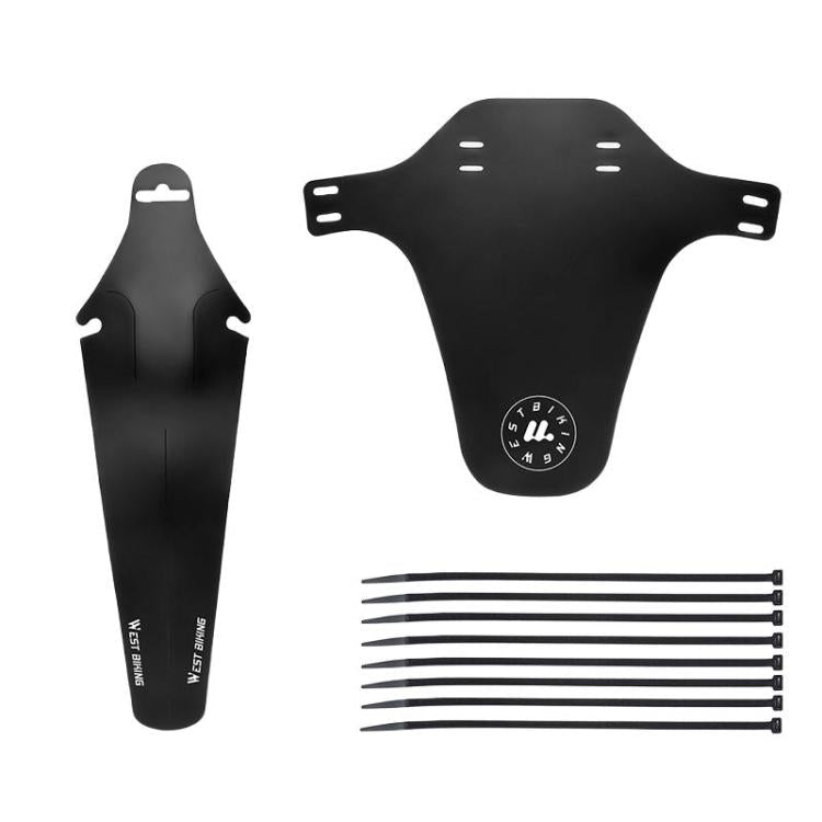 WEST BIKING YP0714043 Bicycle Front And Rear Fenders MTB Mountain Bike Fork Mudguard(Black) - British D'sire Main image