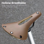 WEST BIKING YP0801257 Hollow Out Bicycle Saddle Cycling Gear(Brown) - British D'sire