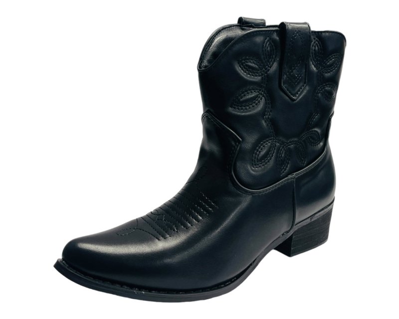 Western Cowboy Embroidered Ankle Boots - Boots - British D'sire