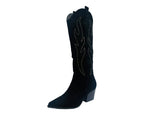 Western Cowboy Faux Suede Knee High Boots - Boots - British D'sire