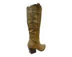 Western Cowboy Faux Suede Knee High Boots - Boots - British D'sire