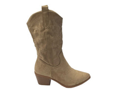 Western Embroidered Cowboy Calf Length Boots - Boots - British D'sire