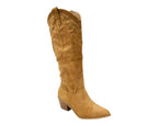 Western Embroidered Knee High Cowboy Boots - Boots - British D'sire