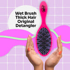 Wet Brush Custom Care Detangler Brush for Thick Hair Pink - Hair Brush - British D'sire