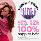 Wet Brush Custom Care Detangler Brush for Thick Hair Purple - Hair Brush - British D'sire