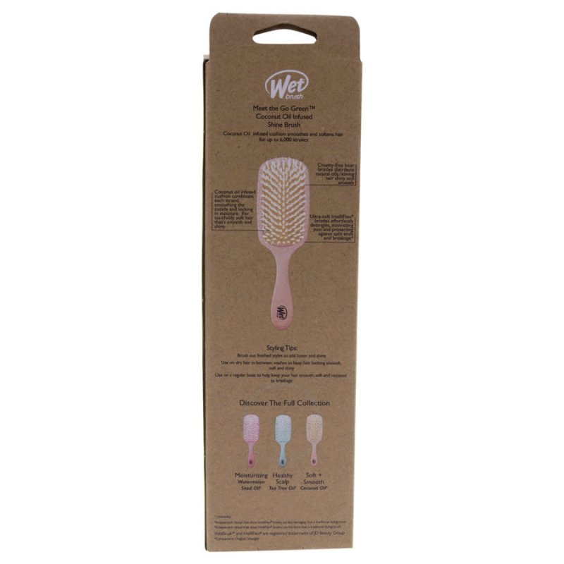 Wet Brush Go Green Coconut Oil Infused Detangling Hair Brush Secondary image