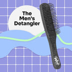 Wet Brush Men's Detangler Black Leather Hair Brush - Hair Brush - British D'sire