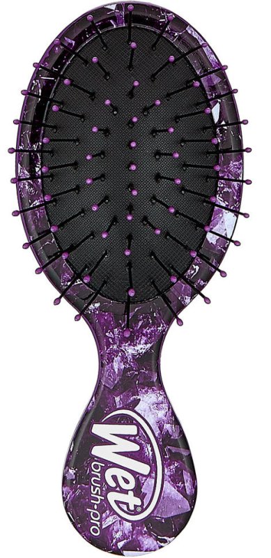Wet Brush Mini Detangler Mystical Crystals Soothing Amethyst - Hair Brush - British D'sire