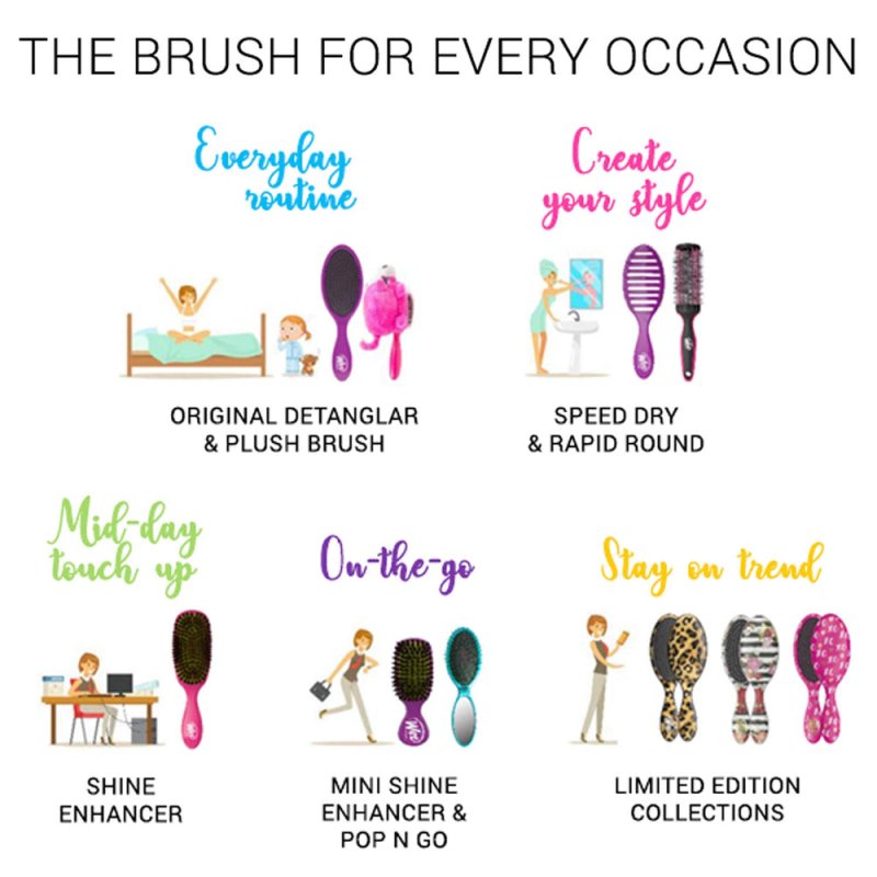 Wet Brush Pro Detangler Bright Future - Teal - Hair Brush - British D'sire