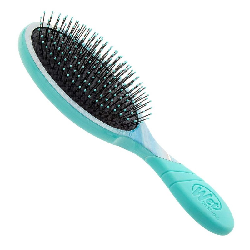 Wet Brush Pro Detangler Brush Organic Swirl Teal Swirl - Hair Brush - British D'sire