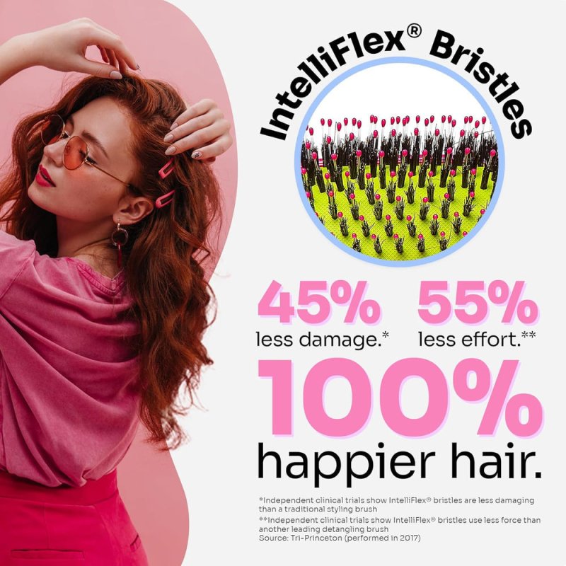 Wet Brush Shine Enhancer Brush Pink - Hair Brush - British D'sire