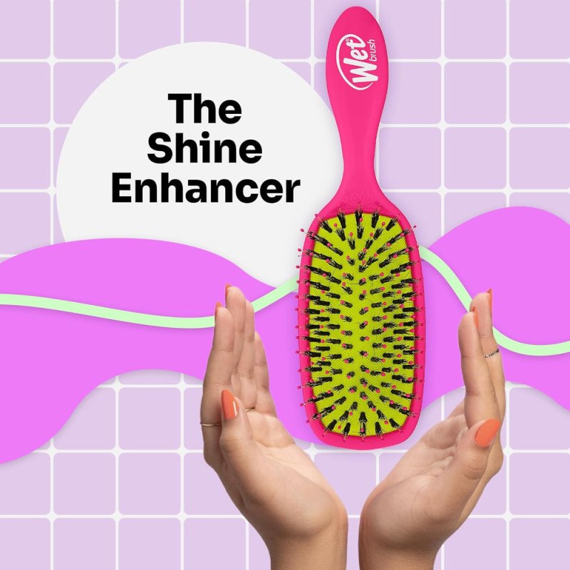 Wet Brush Shine Enhancer Brush Pink - Hair Brush - British D'sire