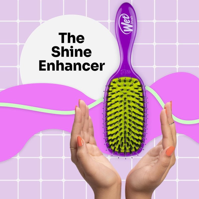 Wet Brush Shine Enhancer Brush Purple - Hair Brush - British D'sire