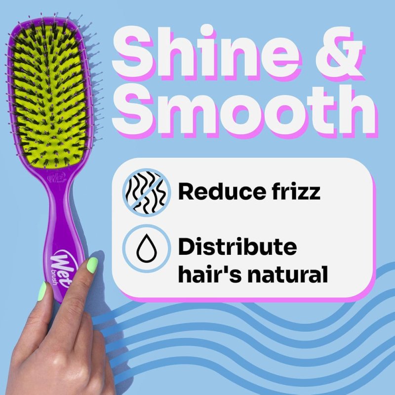 Wet Brush Shine Enhancer Brush Purple - Hair Brush - British D'sire