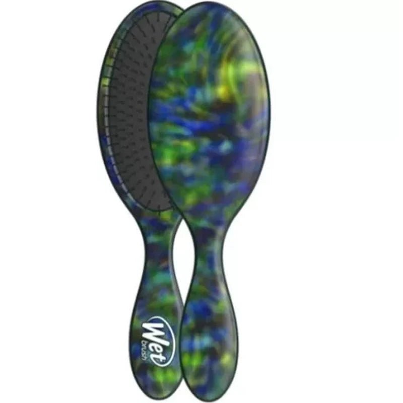 Wet Brush Swirling Stars Original Detangler Electric Lime - Hair Brush - British D'sire