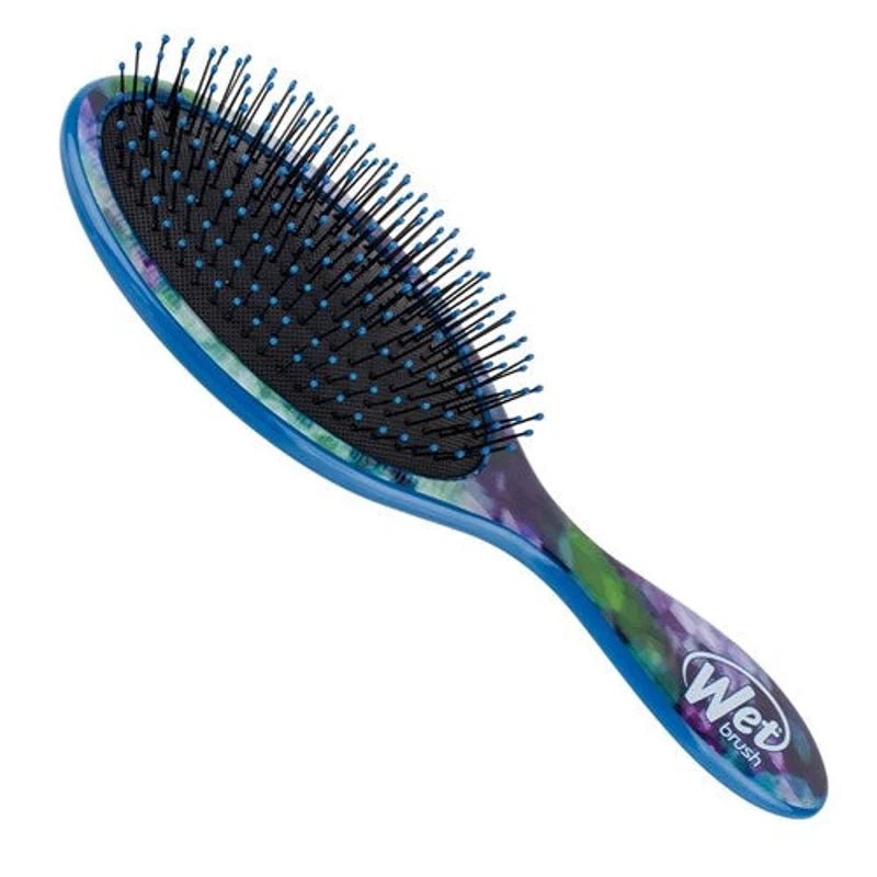 Wet Brush Swirling Stars Original Detangler Electric Lime - Hair Brush - British D'sire