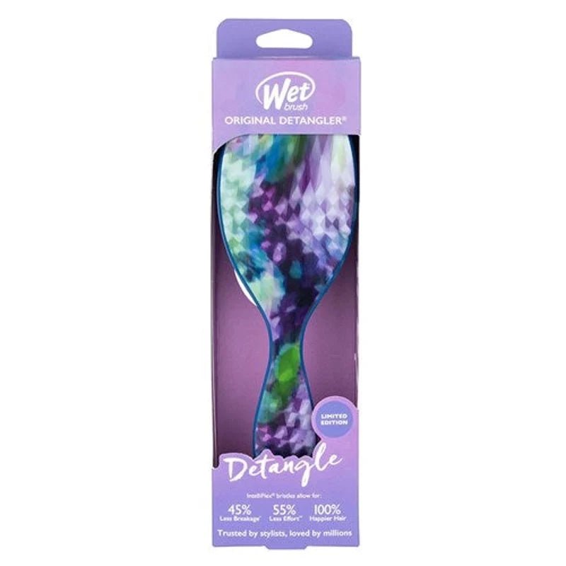 Wet Brush Swirling Stars Original Detangler Wild Violet - Hair Brush - British D'sire