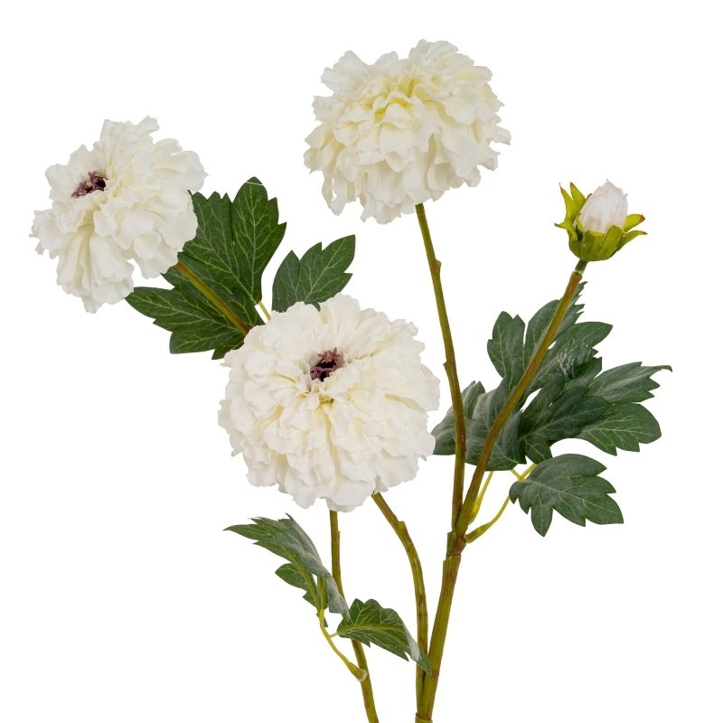 White African Marigold Large Spray Artificial Flower Stem - Artificial Plants & Trees - British D'sire