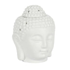 White Buddha Head Oil Burner - British D'sire