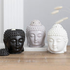 White Buddha Head Oil Burner - British D'sire