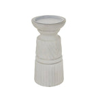 White Carved Candle Holder Decorative Home Accessory - Candle Holder - British D'sire