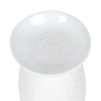 White Ceramic Buddha Face Oil Burner and Wax Warmer - British D'sire