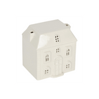 White Ceramic House Oil Burner - Cool Designs Oil Burners - British D'sire