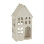White Ceramic House Tea Light Holder - Candle Holder - British D'sire