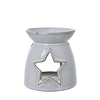 White Ceramic Star Cut-Out Wax Melt Tealight Holder - Candle Holders - British D'sire