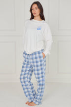 White Cherry Print Pjs - Loungewear - British D'sire