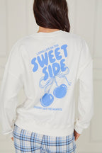 White Cherry Print Pjs - Loungewear - British D'sire