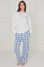 White Cherry Print Pjs - Loungewear - British D'sire