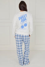 White Cherry Print Pjs - Loungewear - British D'sire