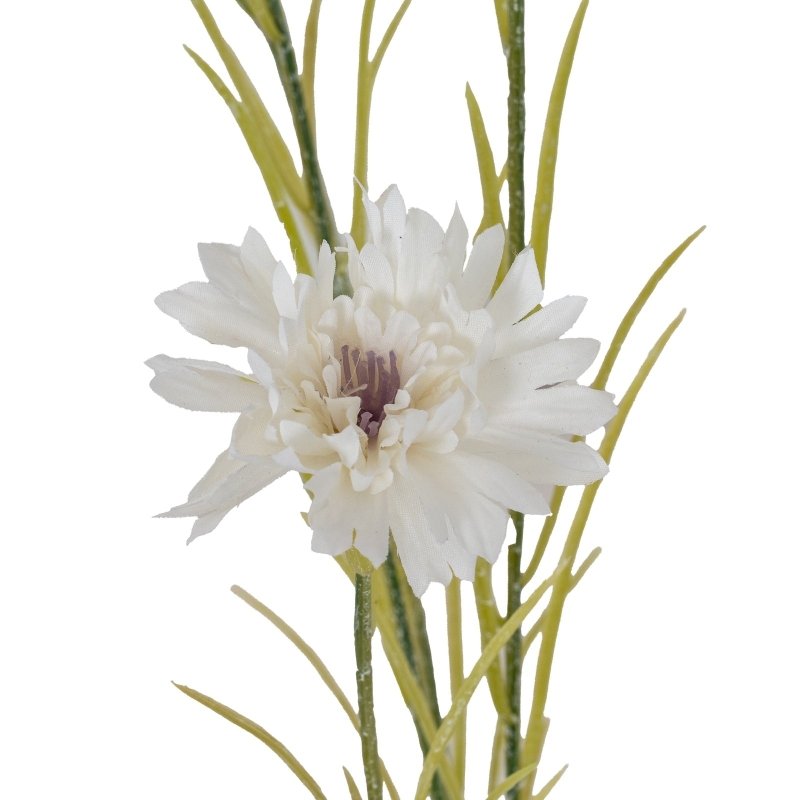 White Cornflower Stem Artificial Flower Stem - Artificial Plants & Trees - British D'sire