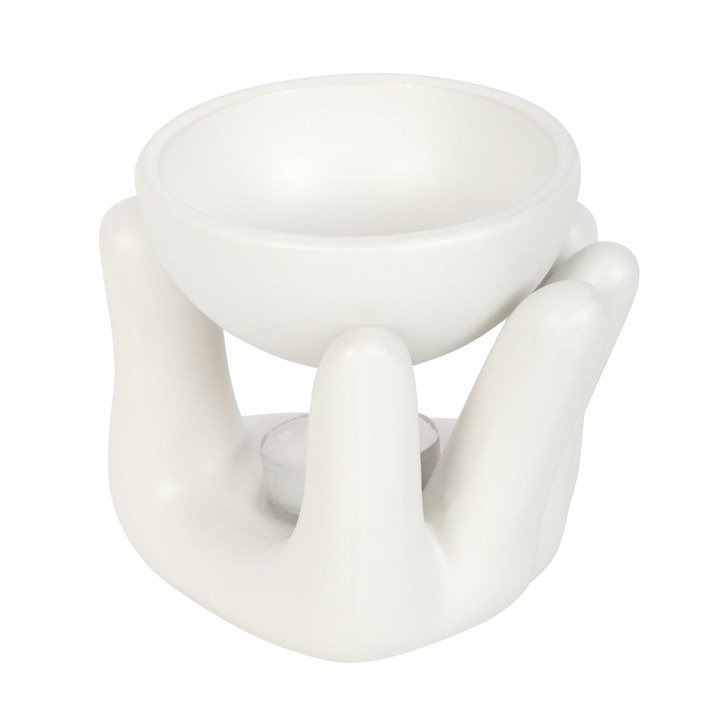 White Hand Ceramic Oil Burner - British D'sire