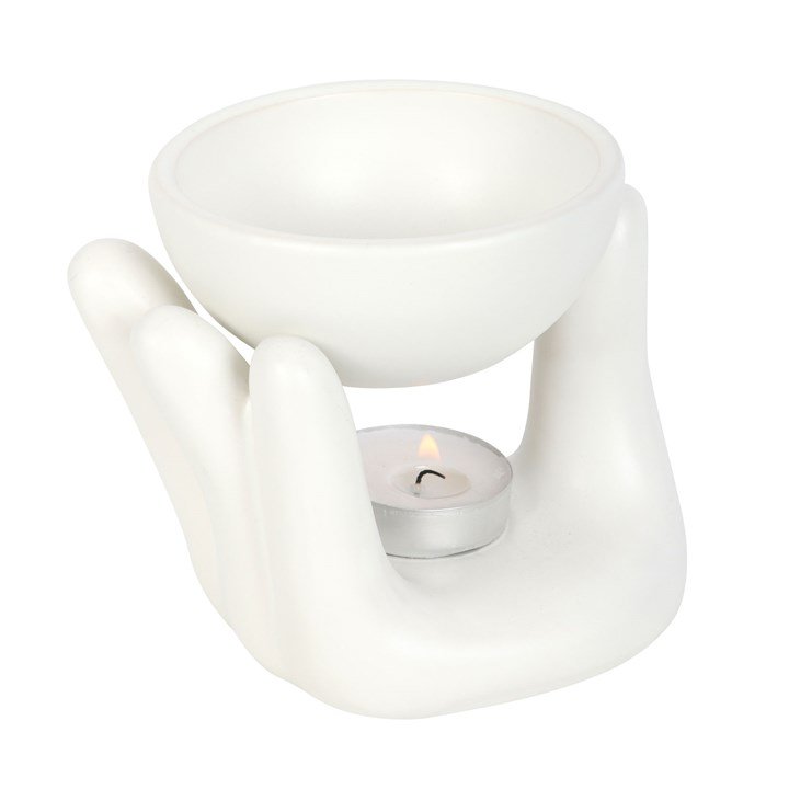 White Hand Ceramic Oil Burner - British D'sire