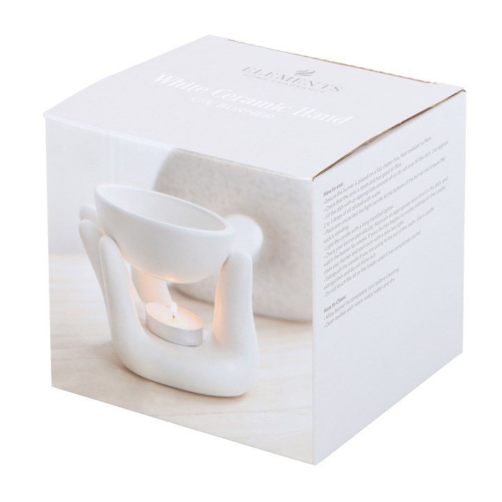 White Hand Ceramic Oil Burner - British D'sire