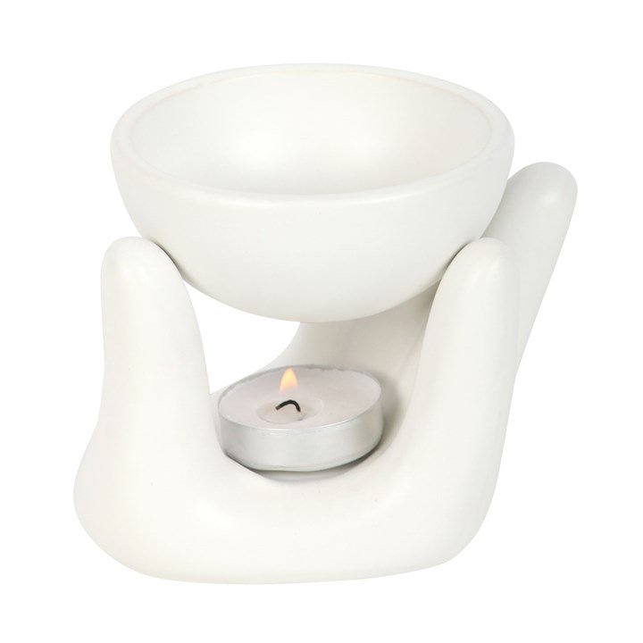 White Hand Ceramic Oil Burner - British D'sire