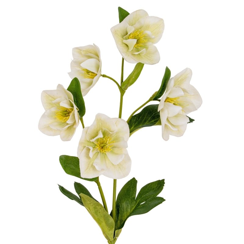 White Hellebore Stem Artificial Flower Stem Secondary image