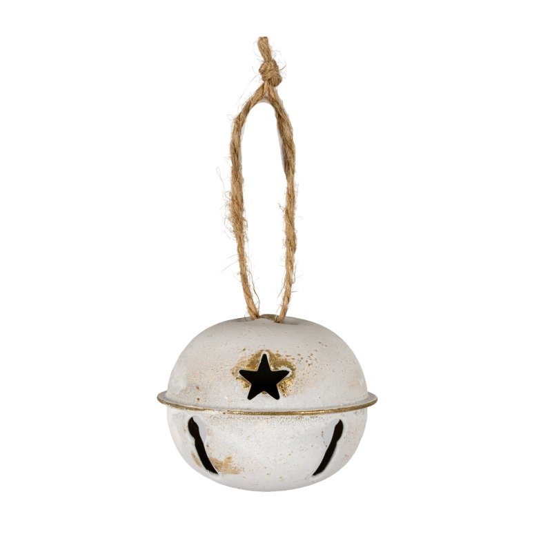 White Metal Nordic Bell Decoration Christmas Decoration - Christmas Decor - British D'sire